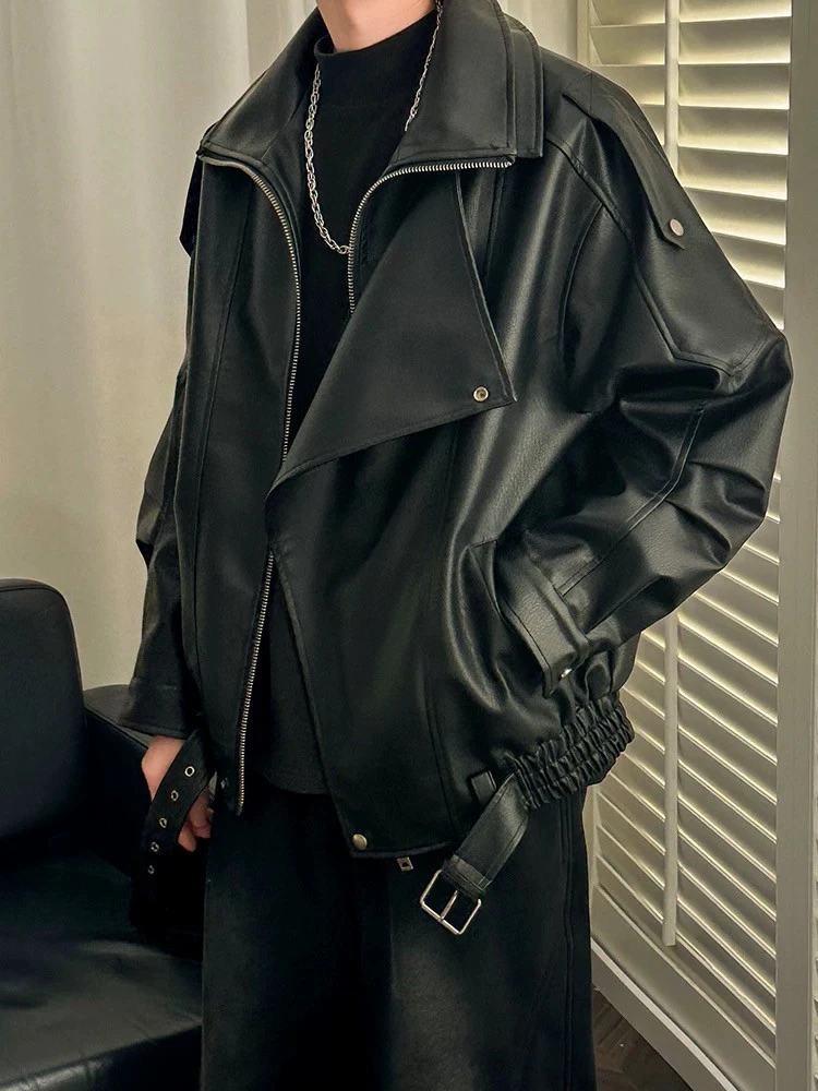 皮衣外套男2025新款美式复古飞行夹克男女同款男生皮衣短款外套男