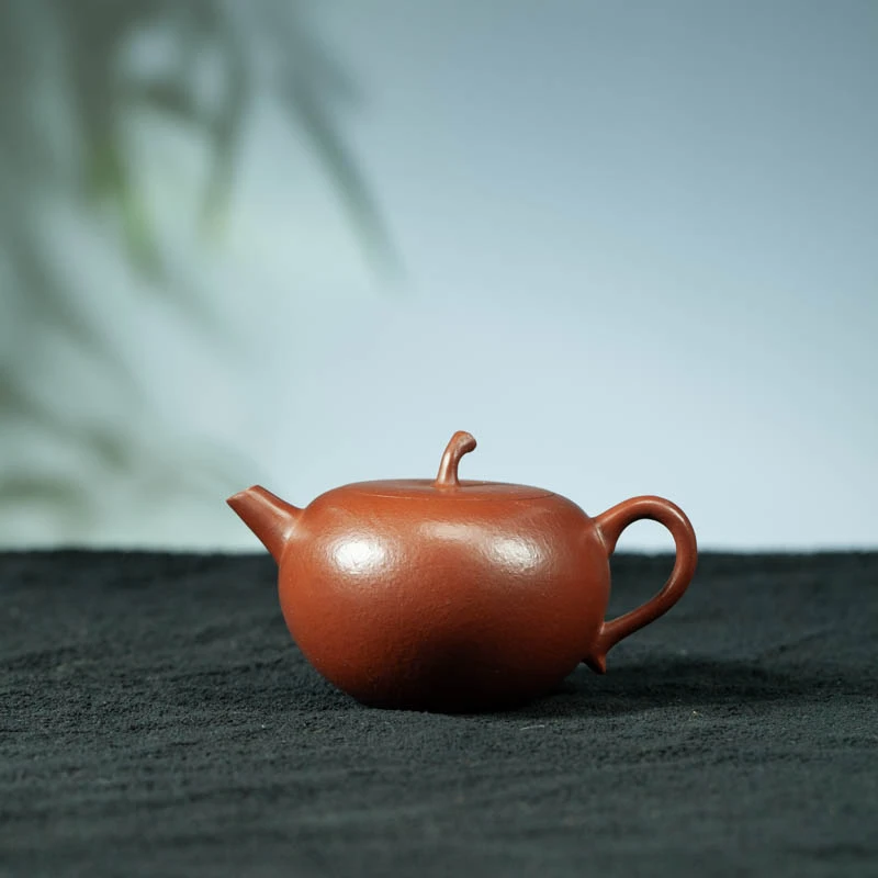 圆方紫砂平安夜限定苹果壶茶具紫砂壶125毫升