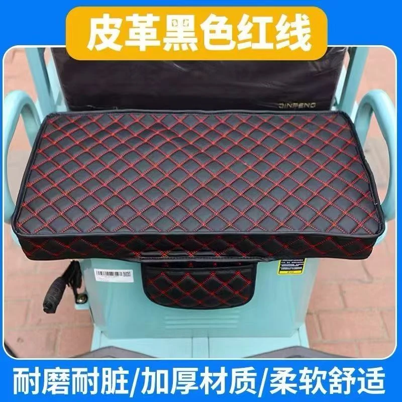 新品全包防水皮革三轮车坐垫套四季通用防水座套防晒防雨座垫套