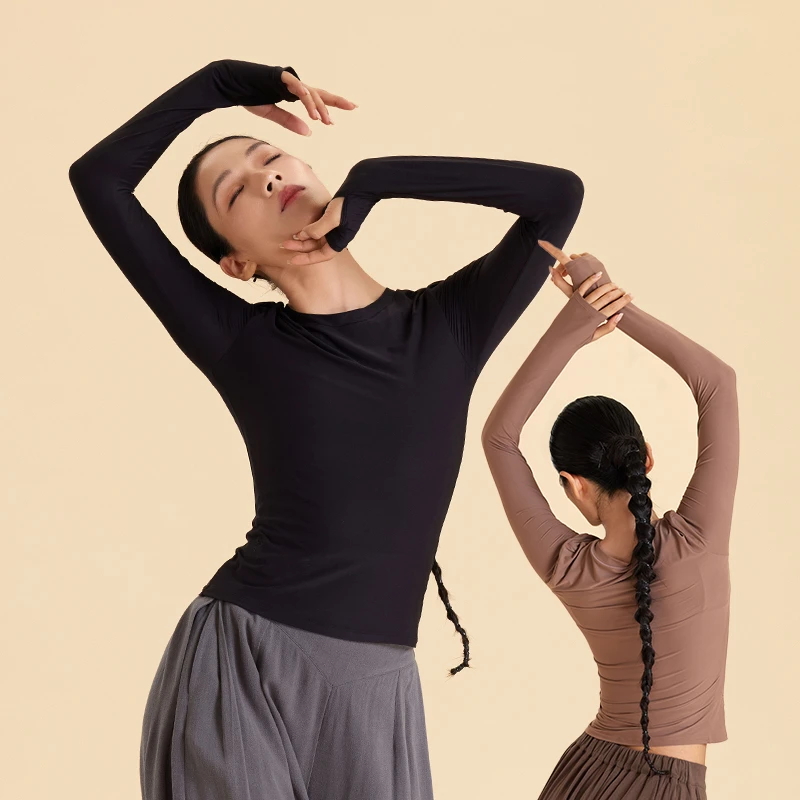 诗意花朵云感呼吸系列云舒肤感上衣日常练功服跳舞练功服