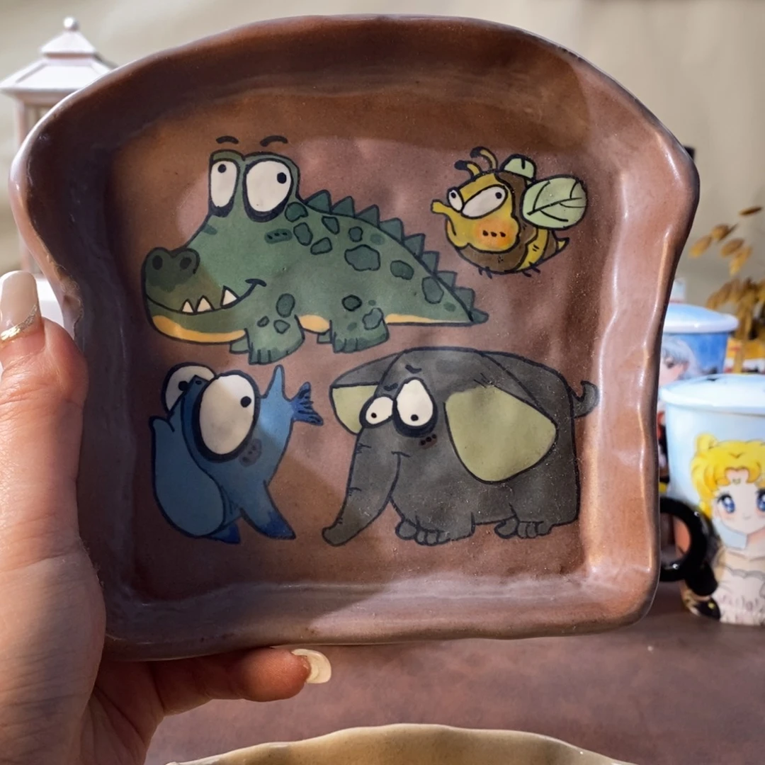 杯景德镇文创手绘可爱水杯