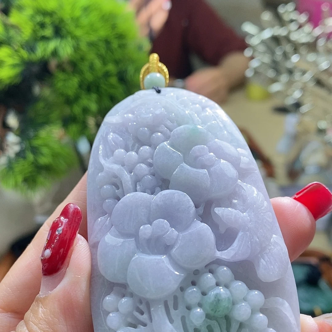 【闪购商品】翡翠颈饰未镶嵌喜上