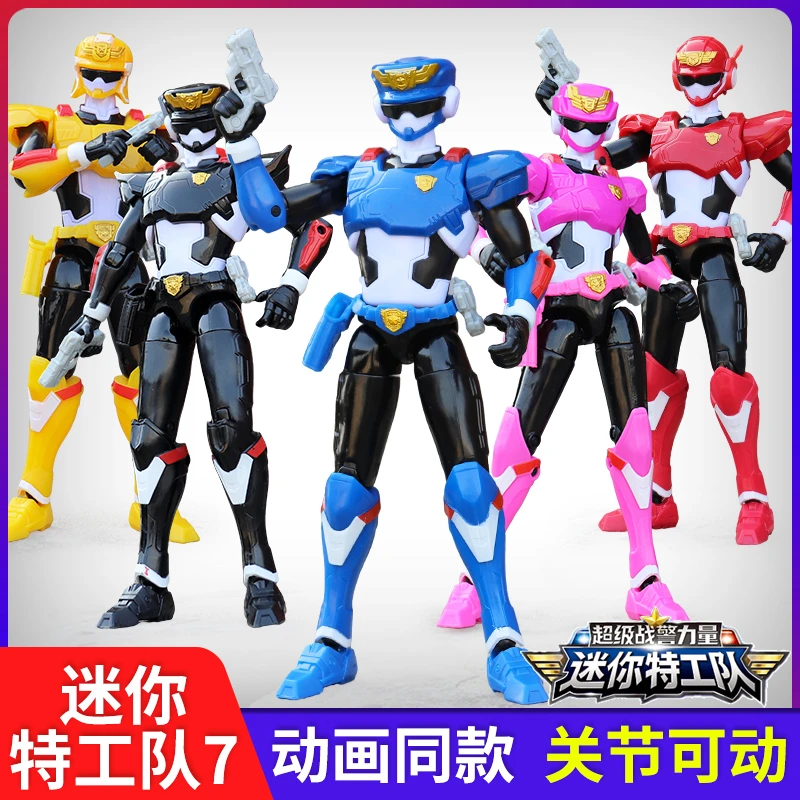 迷你特工队7超级战警力量福乐巡逻战士小米露西雷可动人偶玩具新