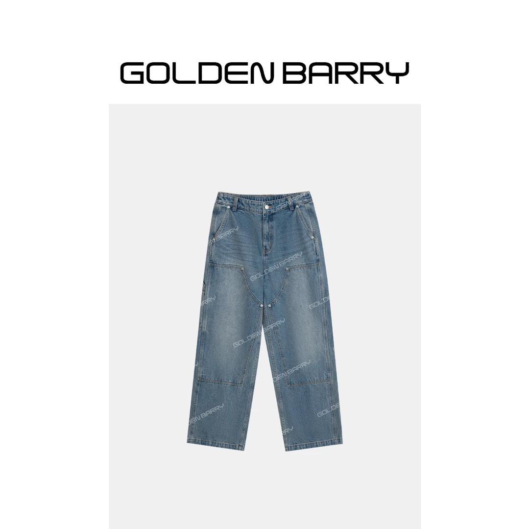 GOLDENBARRY|501146伐木休闲阔腿长裤