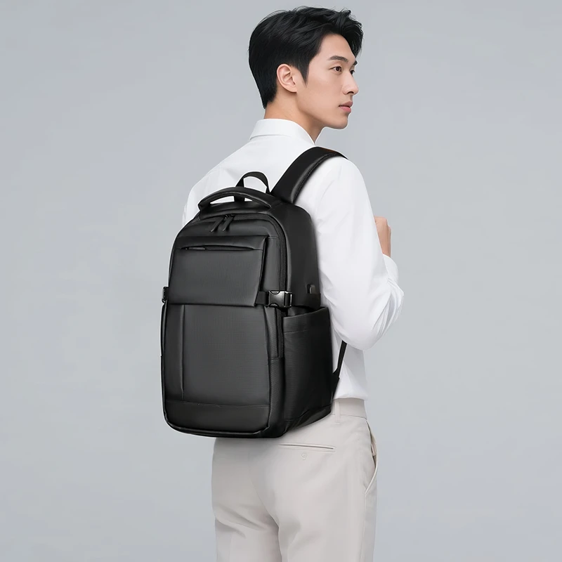 TINYAT/天逸男士商务出差电脑行李包多功能双肩包大容量旅行背包