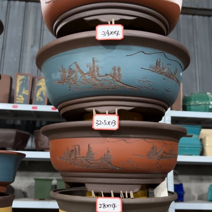 紫砂花盆          100-4