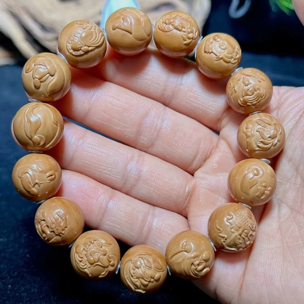 1.5浮雕精雕无相佛男女文玩手串