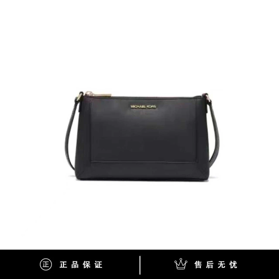 95新 COACH/蔻驰 MK黑色斜挎麻将包/SX111/24X15