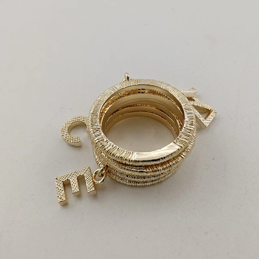 铜合金亚克力戒指 VTGViVi饰品/中古饰品/时尚百搭/E932/中古戒指