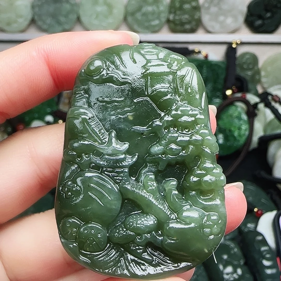 和田玉未镶嵌颈饰