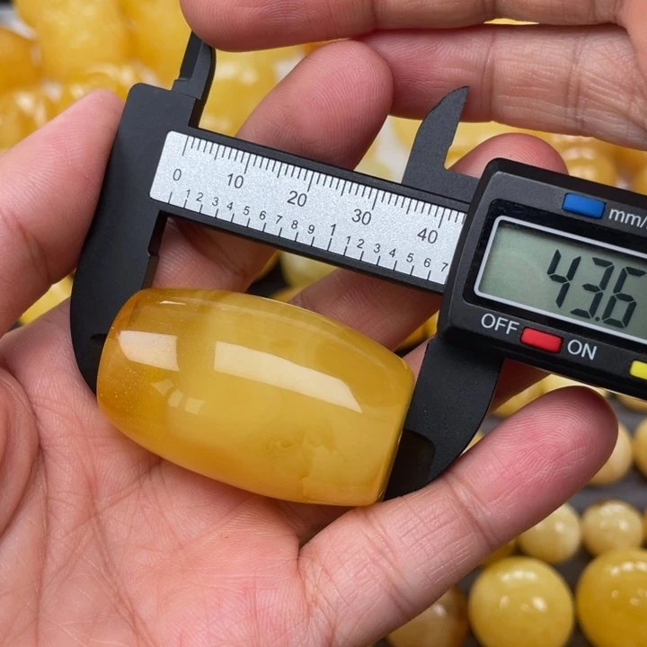 裸石蜜蜡未镶嵌蜜蜡圆珠