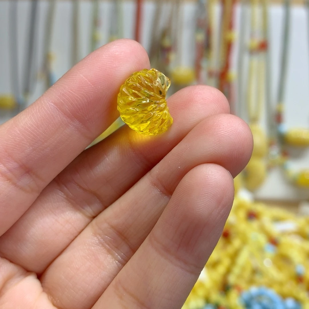 蜜蜡未镶嵌裸石桔子