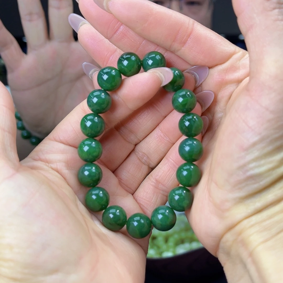 未镶嵌手链和田玉天然和田玉俄碧五号坑料12