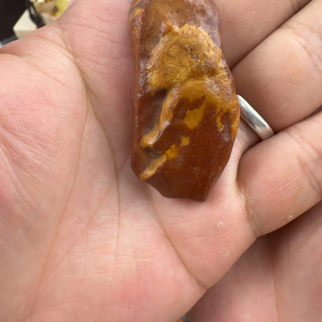 未镶嵌琥珀耳饰9克