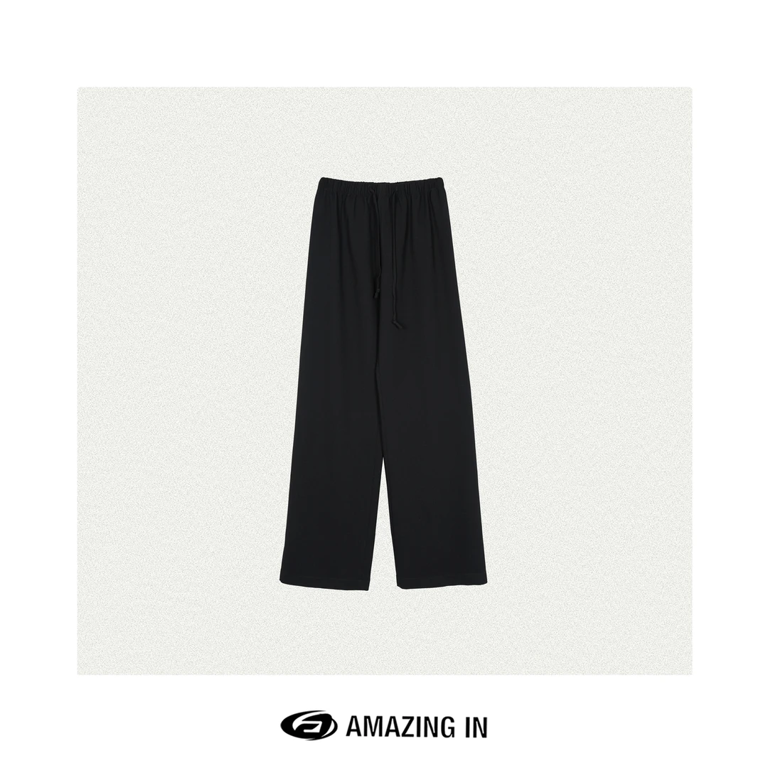 AMAZING IN | 醋酸 |  轻盈垂感百搭直筒休闲裤A250304-AI52BTR40