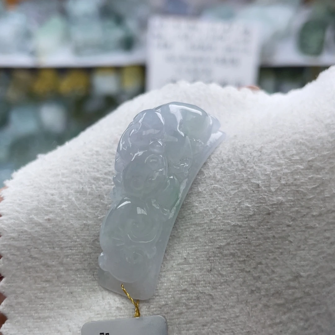 颈饰未镶嵌翡翠貔貅手牌