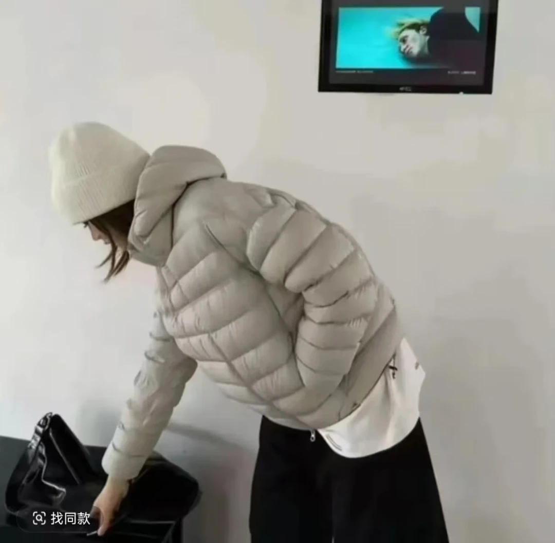 【少量现货】90白鸭绒排骨保暖连帽常规款ins女士