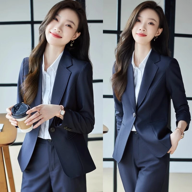 西装职业套装秋套裙经理艺考气质女神范高端正装前台美容院工作服