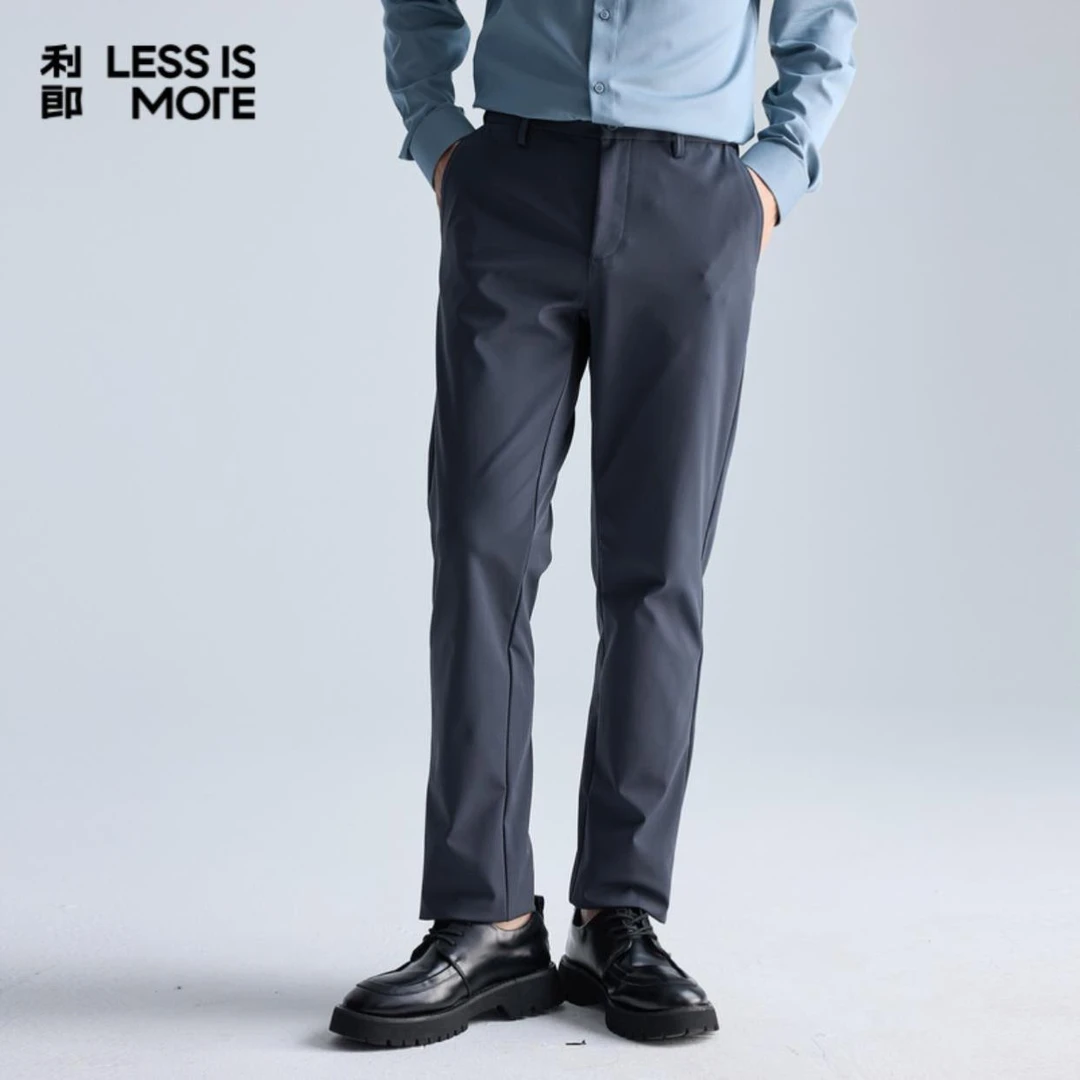 利郎【中腰直筒】男士商务通勤宽松抗皱弹力春季新款休闲裤603