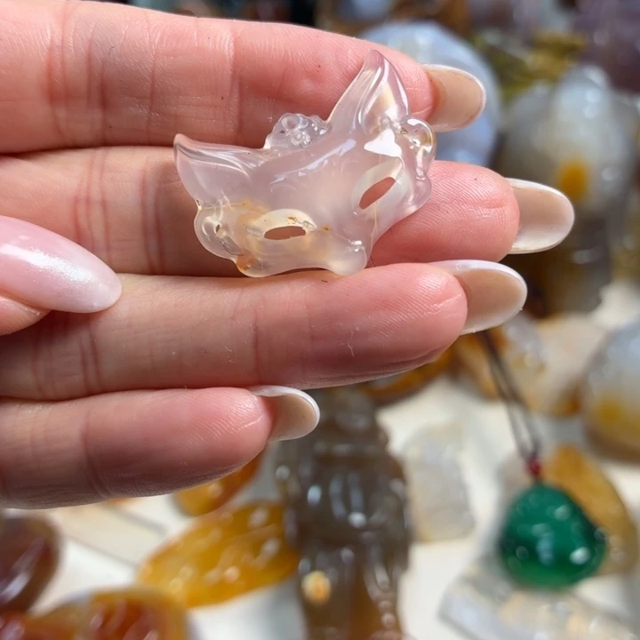 玛瑙/玉髓未镶嵌吊坠(不含链)