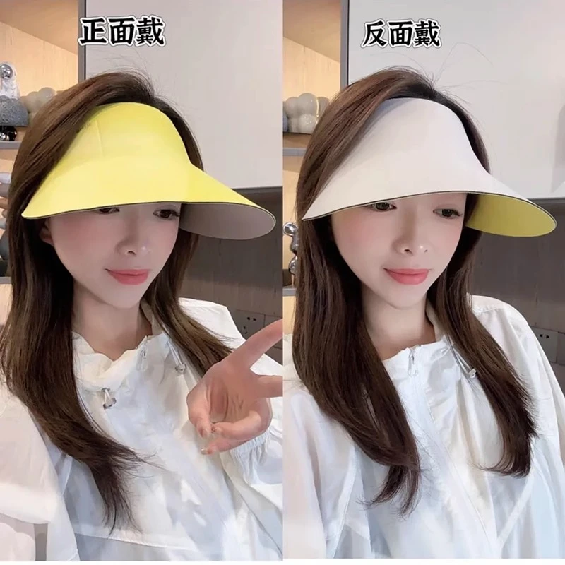太一 2025户外可骑行加大亲子款云朵超轻无痕双面防晒帽显脸小