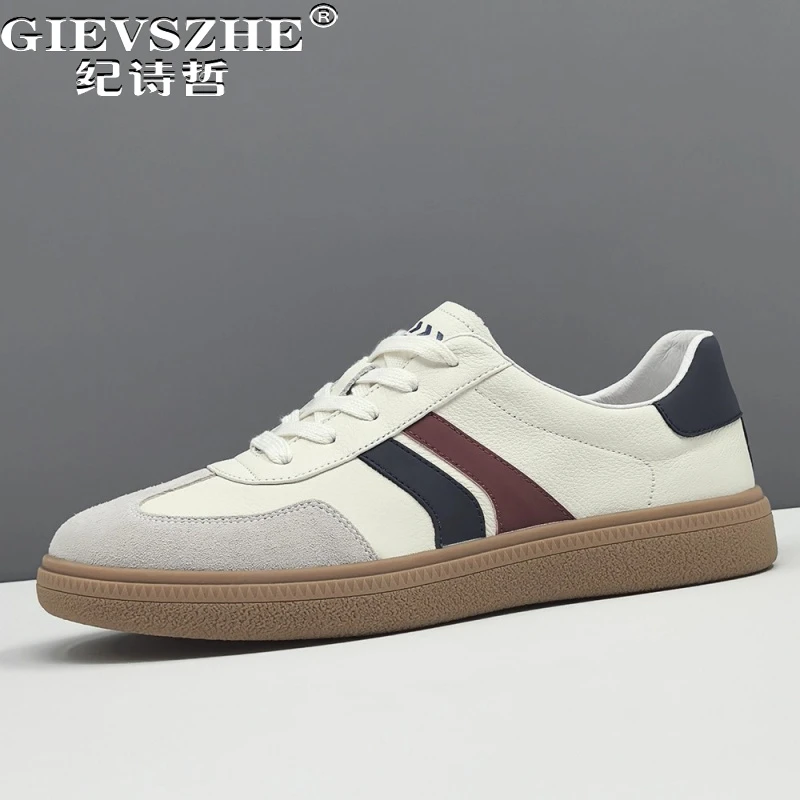 纪诗哲男鞋百搭时尚运动鞋男款潮流小白鞋舒适德训鞋透气新款板鞋