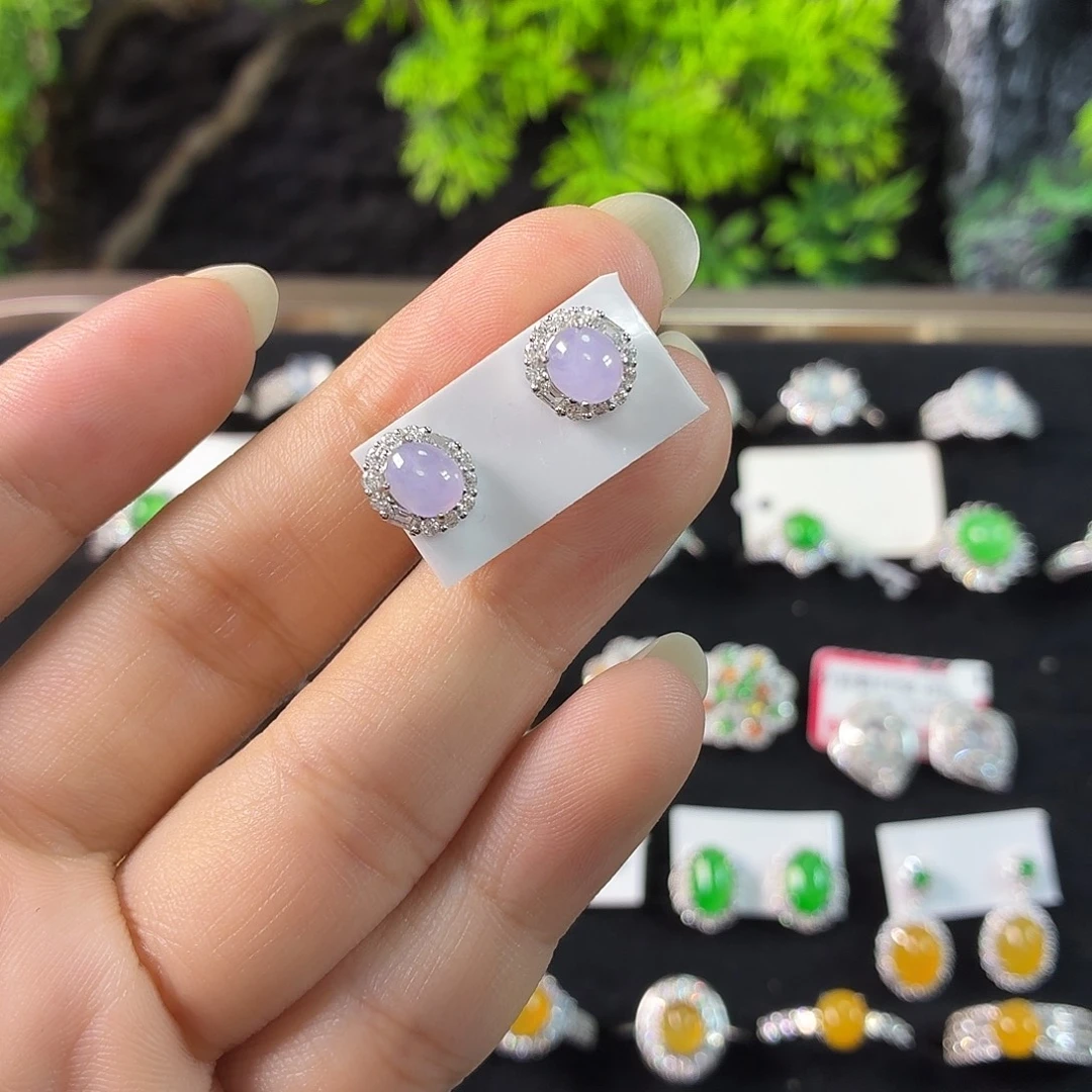 银S925镶嵌戒指翡翠