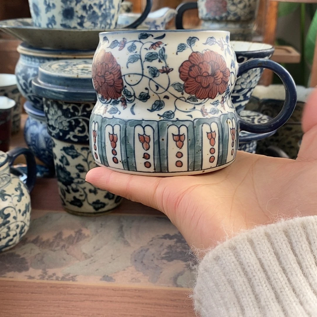 陶手工手绘青花高温陶瓷