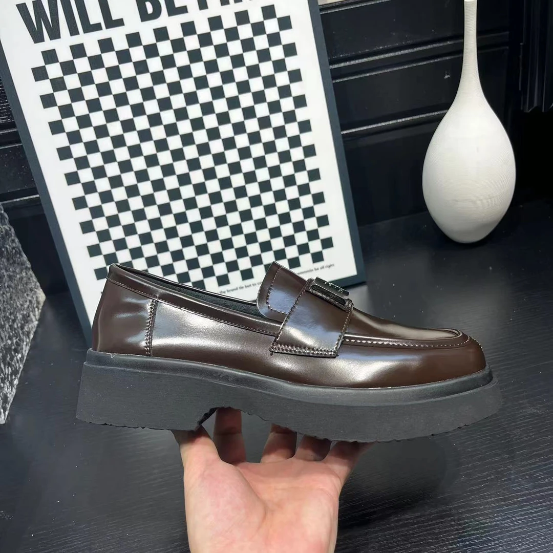 夏季新款舒适冷粘工艺休闲鞋耐磨圆头乐福鞋 X 检 1818-2