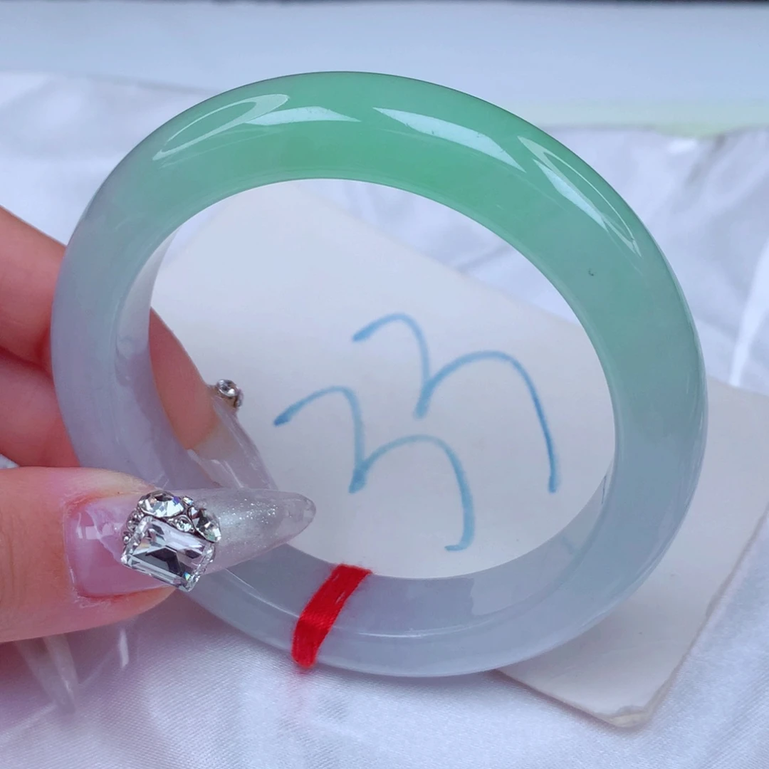 翡翠手镯未镶嵌天然缅甸翡翠A货手镯