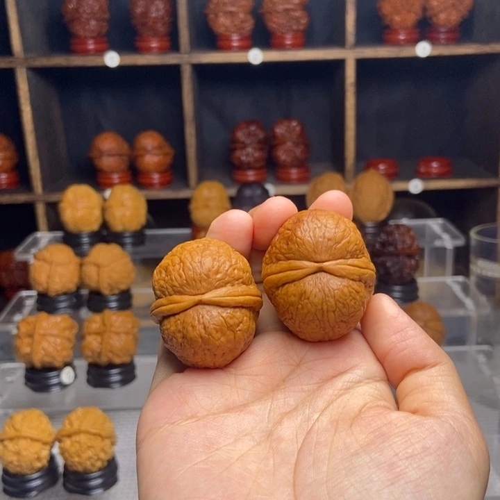 吊坠文玩核桃仙鹤顶17