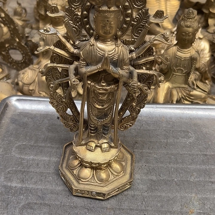 人***年黄铜摆件，文房工艺品摆件