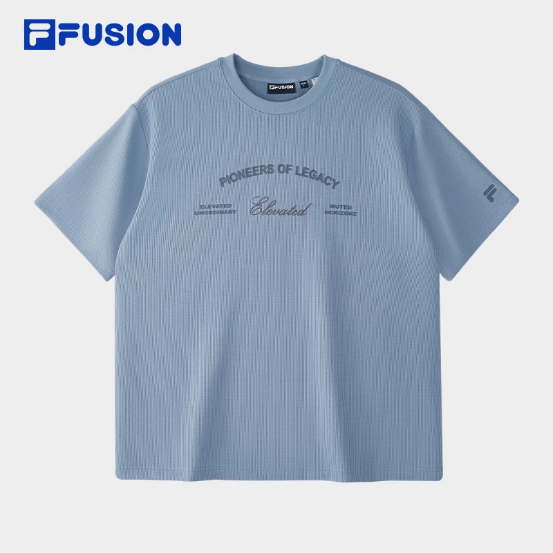 【华夫格提花高质感短袖】FILA斐乐男士夏季吸湿排汗T恤T11M525104F