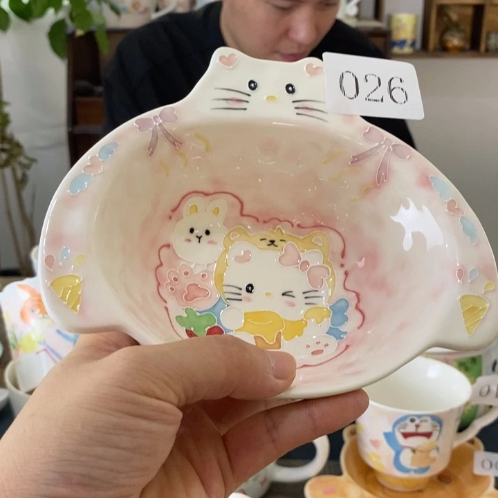 瓷片景德镇釉下彩手绘