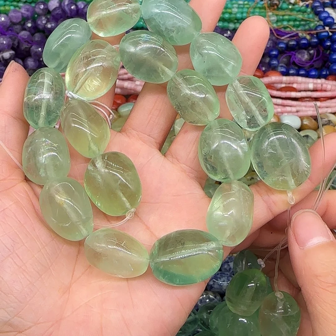 玛瑙/玉髓合金珠宝半成品莹石16mm一条