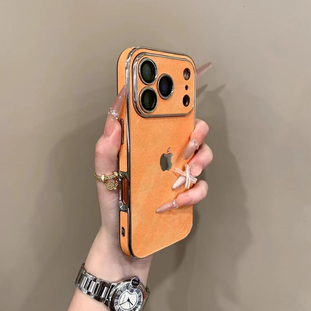 秒变17大视窗牛仔布纹适用苹果17promax手机壳iPhone16全包15防摔