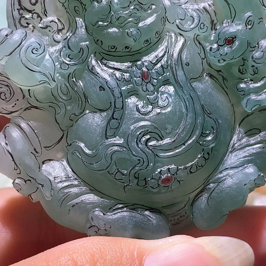 酷***笑未镶嵌定制翡翠翡翠