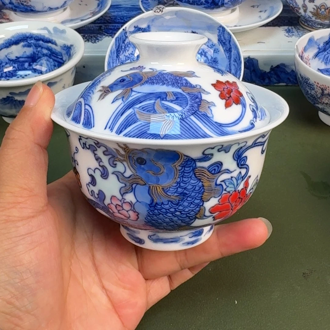 景德镇纯手绘茶具具圆圆252