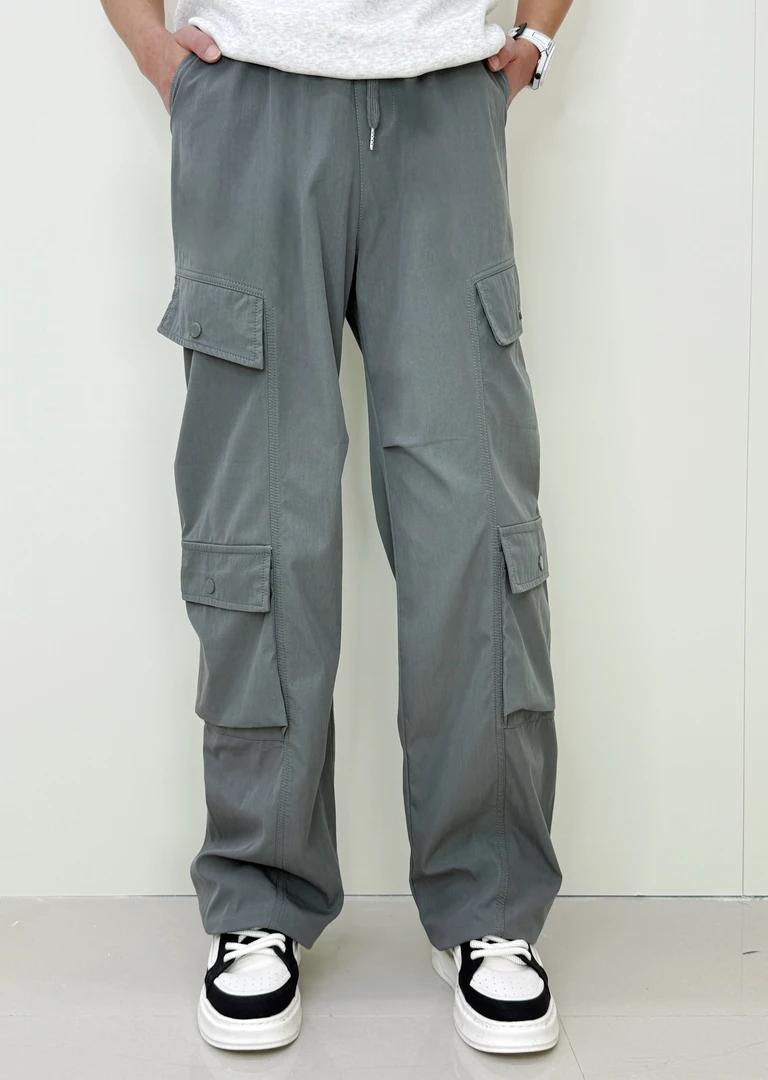 秋冬青少年工装裤棉质抽绳男女同款百搭直筒抽绳休闲裤长裤子潮