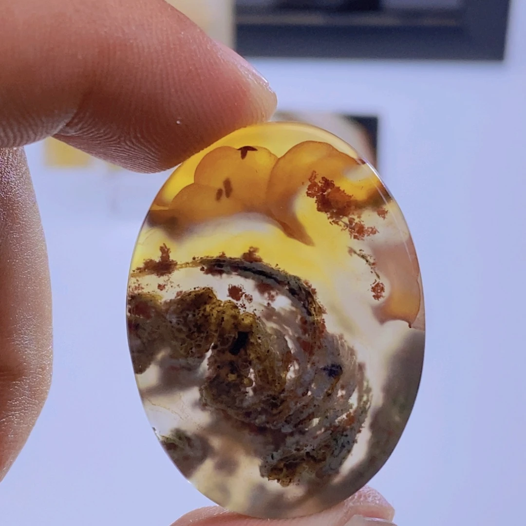 玛瑙/玉髓未镶嵌吊坠(不含链)319