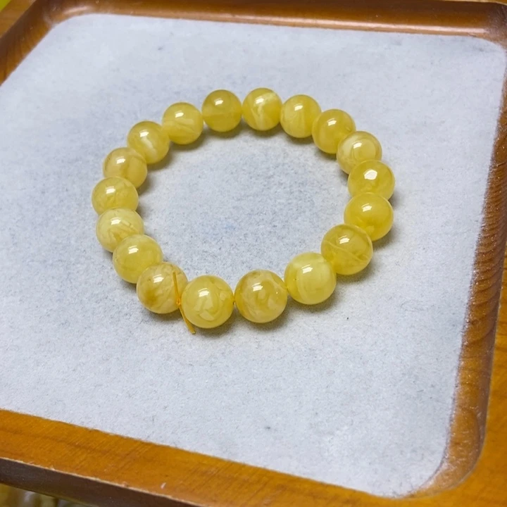 未镶嵌蜜蜡裸石手串