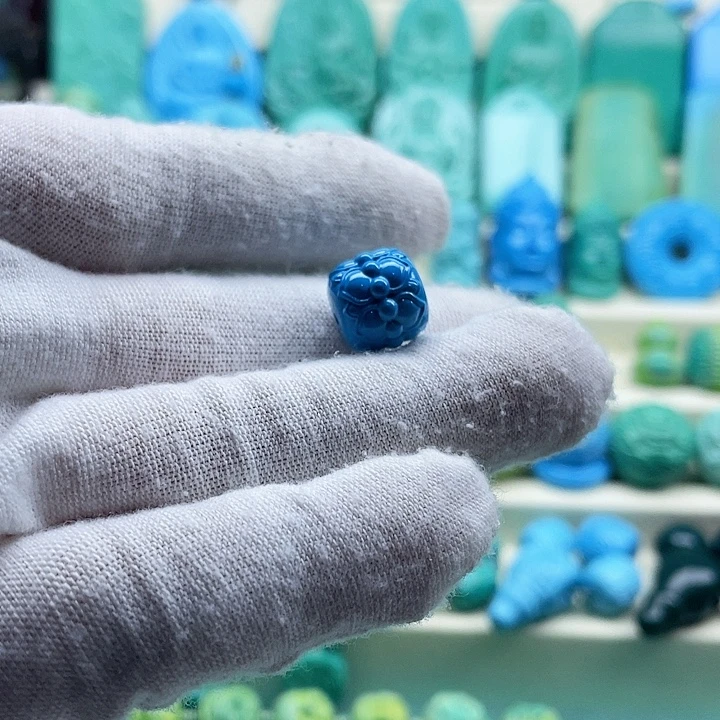 咖***醉高瓷蓝卡12莲花珠