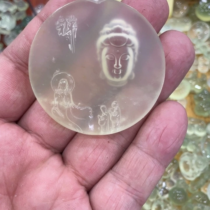 蛇纹石玉合金颈饰