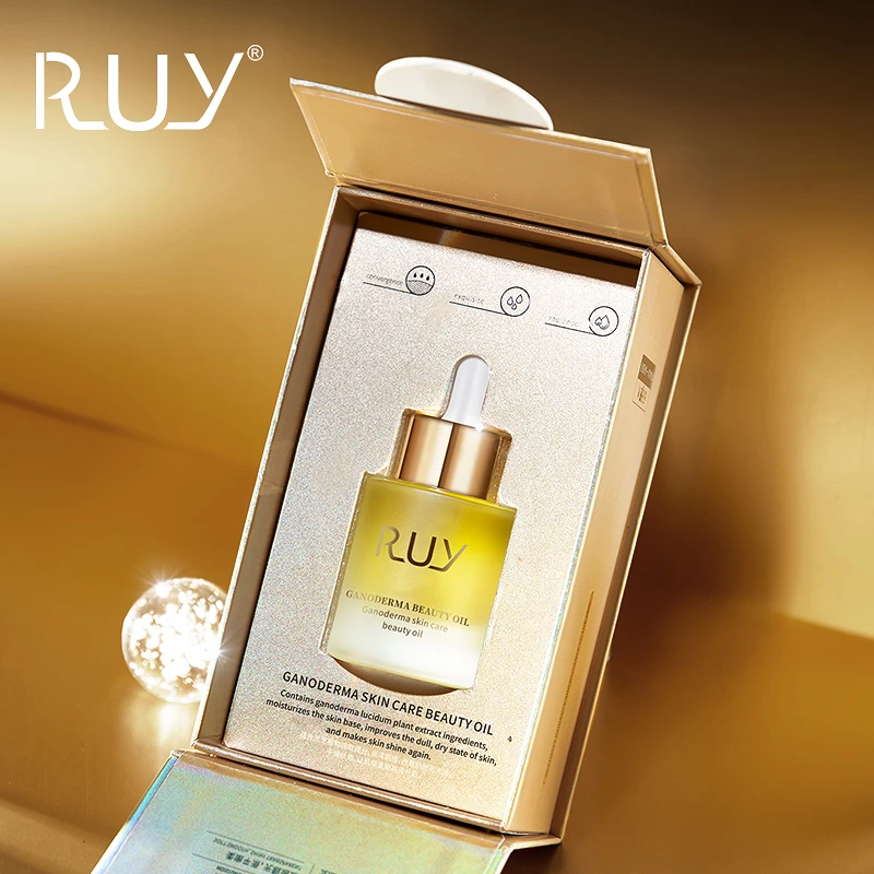 RUY灵芝养肤补水保湿舒缓精华油面部专用精油按摩精油