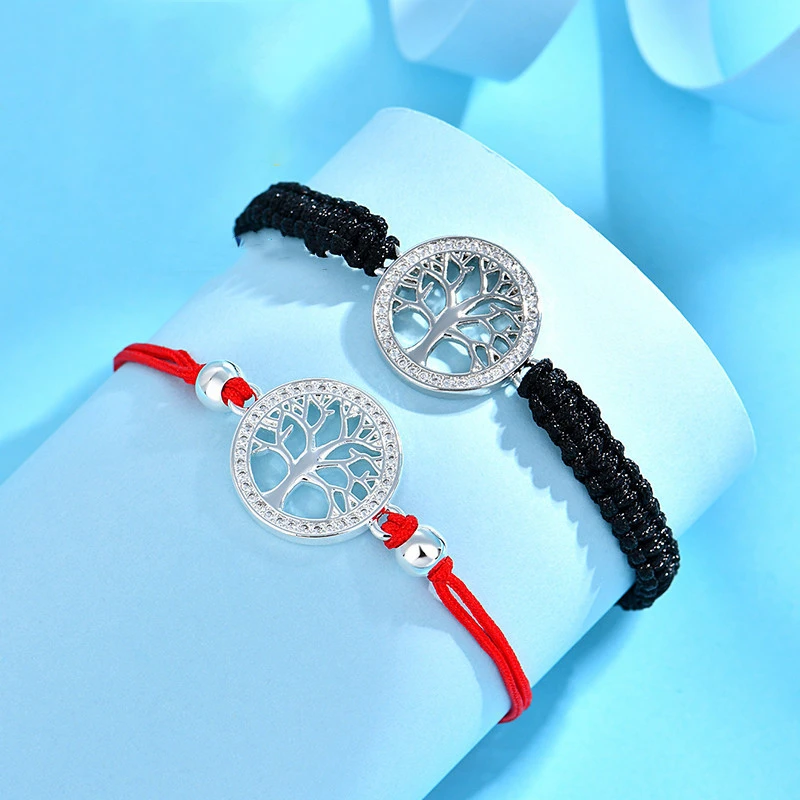 手工编织锆石生命树复古雕刻小众潮流简约个性百搭围巾