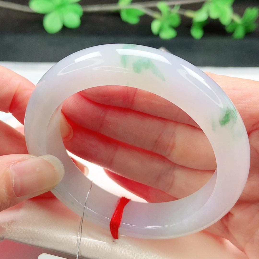 翡翠未镶嵌手镯54圈