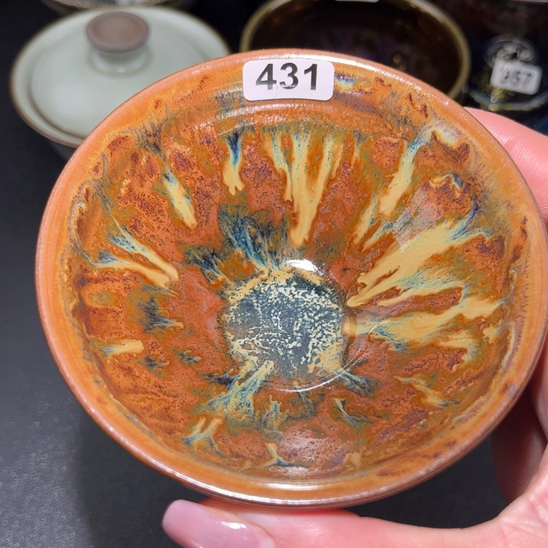 茶盏431 建盏单盏放大漏……