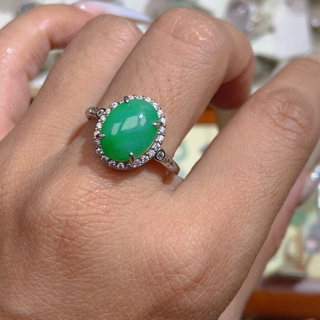 银S925镶嵌定制翡翠