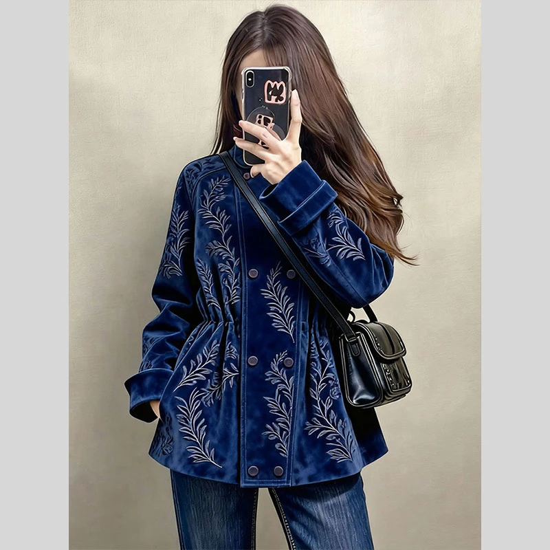 独特高级感巨好看小香风加厚毛毛外套女2025冬季新款今年流行爆款