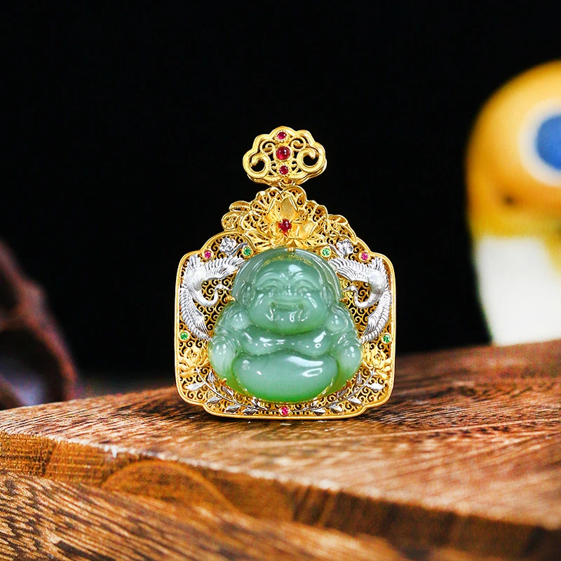 【前程似锦】和田玉吊坠佛公【8523D】